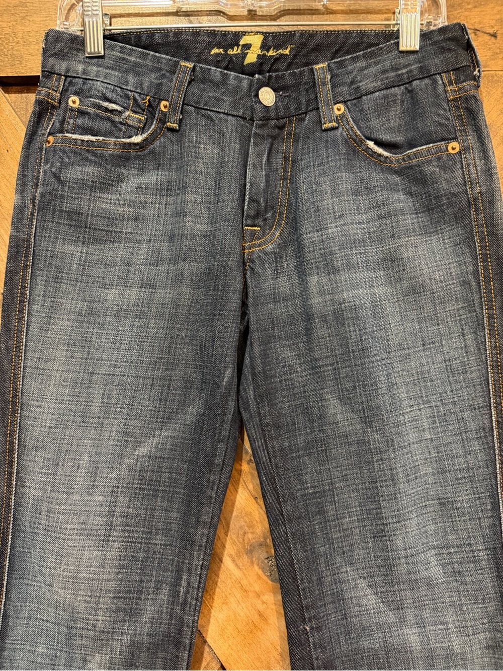 7FAMK Dark Wash A-Pocket Jeans Sz 28 - Picture 11 of 16